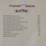 Food Break Beef Roll Menu