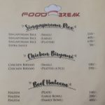 Food Break Menu