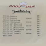 Food Break Sandwiches Menu