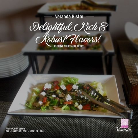 Veranda Bistro Menu